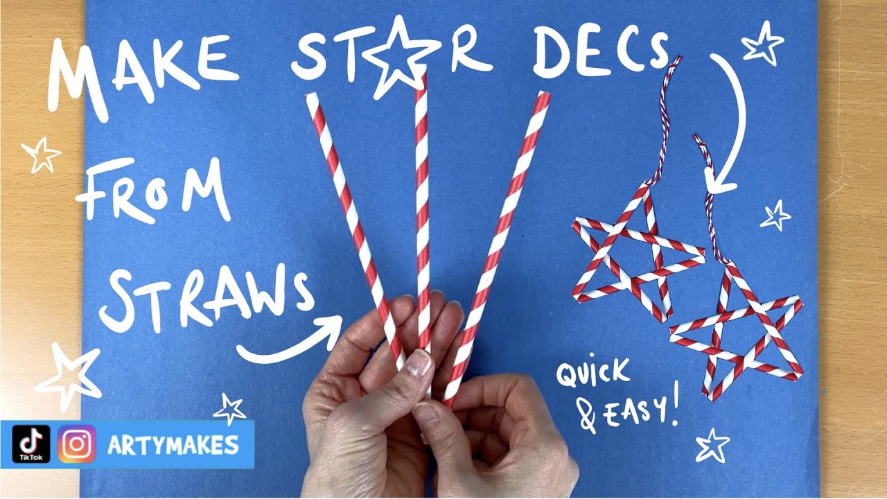 Arty Makes - Make Straw Star Decorations 