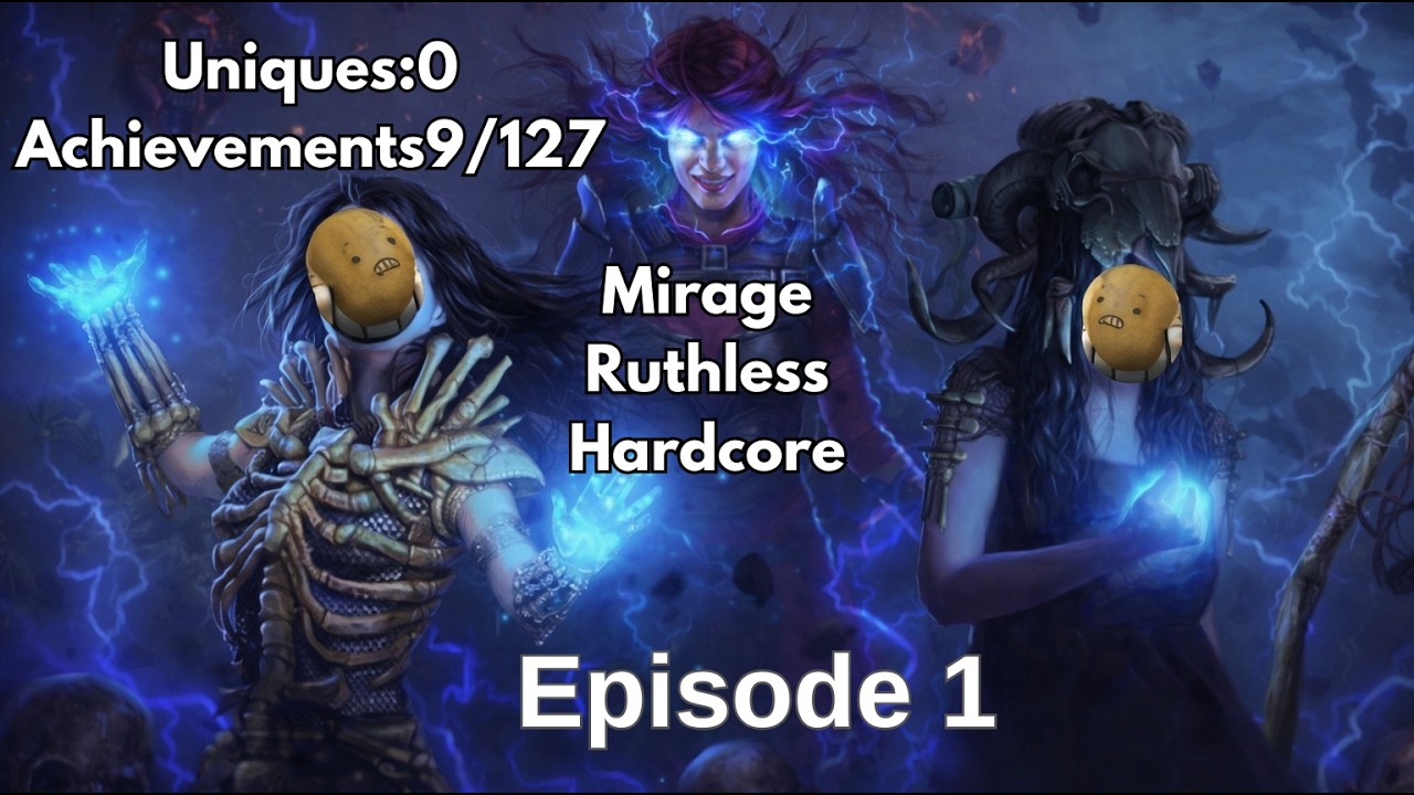League Start - Path of Exile -Mirage Hc Ruthless Ep 1