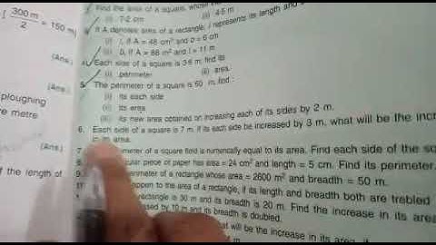 Q5 Ex-32B ch-32 Perimeter and area of plane figures VI ICSE BOARD maths by love with mathematics