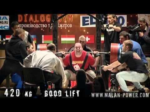 Squat. RAW World Record. Andrey Malanichev. 450kg ...