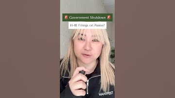 Are H-1Bs on pause? How the government shutdown affects H-1B processing #h1b #h1bnews