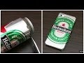 Aprende cómo hacer un case de tu cerveza favorita usando la lata ¡Está súper fácil!