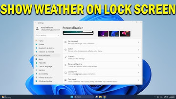 How To Show Weather on the Windows 11 Lock Screen - Quick Fix