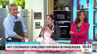 Camila chef explica como preparar canelones con masa de panqueques | Tu Día | Canal 13