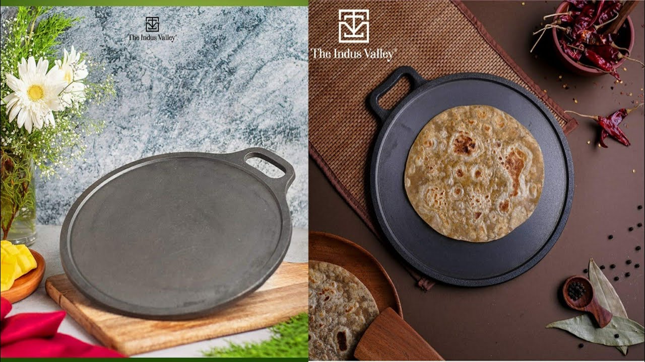 The Indus Valley Cast Iron Dosa Tawa Unboxing & Review, How to Season Cast  Iron Dosa Tawa