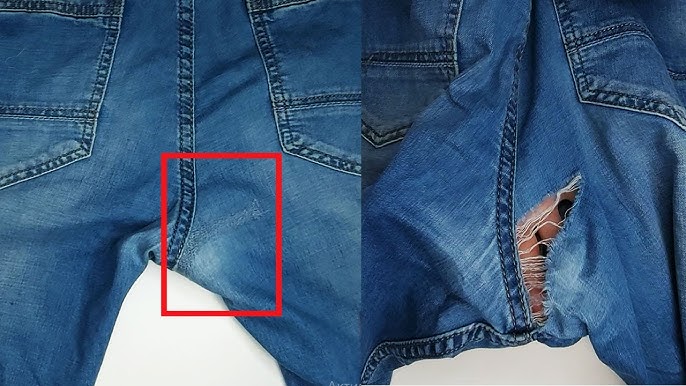 How to Patch Jeans on the Inner Thigh - WonderFil Europe