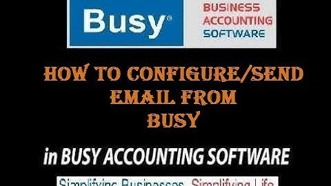 How To configure/sending email from busy directly.