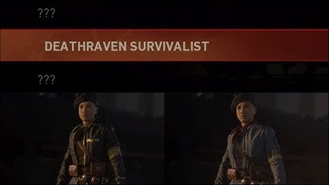 How to Unlock NEW Deathraven Survivalist Character !!  CoDWW2Zombies