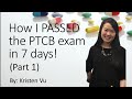 How I PASSED the PTCB exam in 7 days & things I wish I knew before I took the CPhT exam… (Part 1/4)