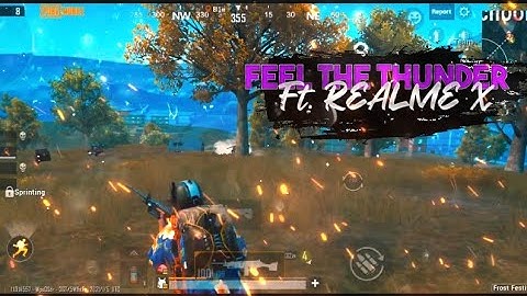 Feel The Thunder⚡ || ft.REALME X|| OXYGEN OS ROM || PUBG MOBILE MONTAGE||