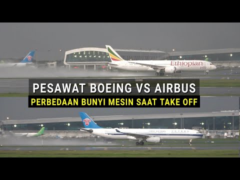 Pesawat Boeing VS Airbus, Perbedaan Suara Mesin Pesawat Saat Take Off di Bandara Soekarno-Hatta