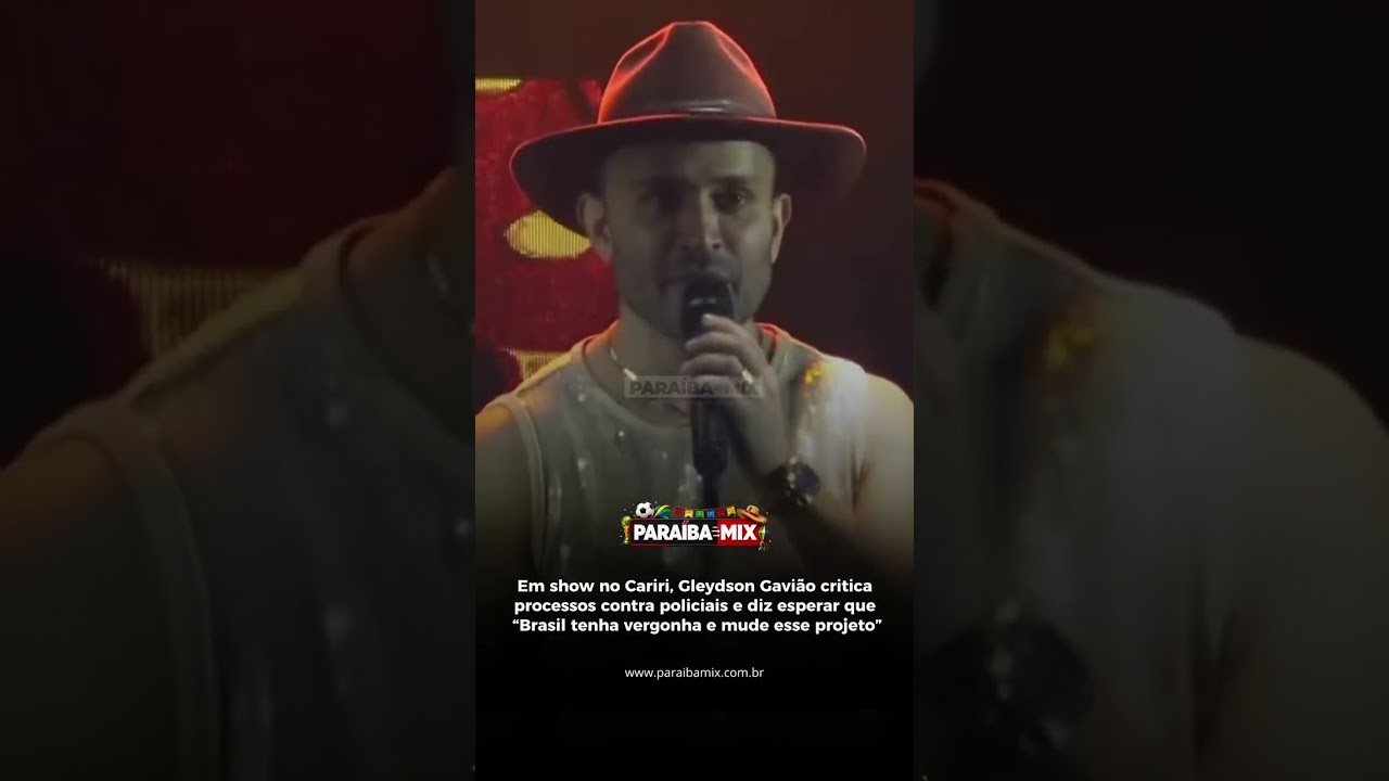 Gleydson Gavião critica processos contra policiais e diz "Brasil tenha vergonha e mude esse projeto"