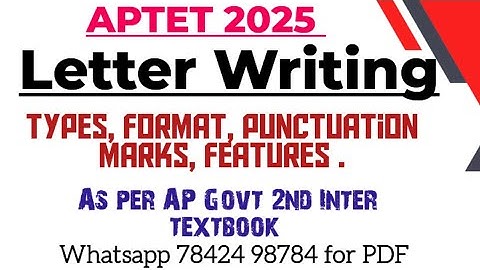 Letter writing | TET | DSC | Ap tet english grammar Classes in telugu | Ap tet latest news today