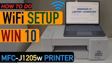 Brother MFC-J1205w WiFi Setup Windows laptop / Computer.