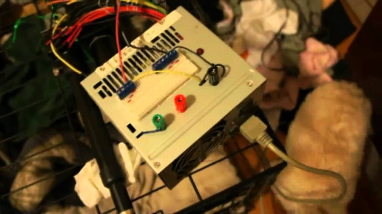 Dog cage opener with a linear actuator YouTube