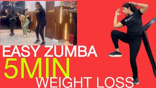 EASY ZUMBA 5 MINUTES WEIGHT LOSS 💯✅Result….🥵😊for Biginners At home 🔥Best Home Workout To Loss Weight