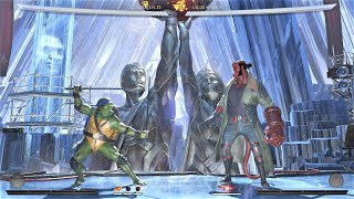 TMNT Combo 101 - Leonardo vs Hellboy (Hardest AI) - INJUSTICE 2