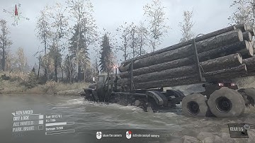 MudRunner - The Bog Map Gameplay (Bringing the logs)