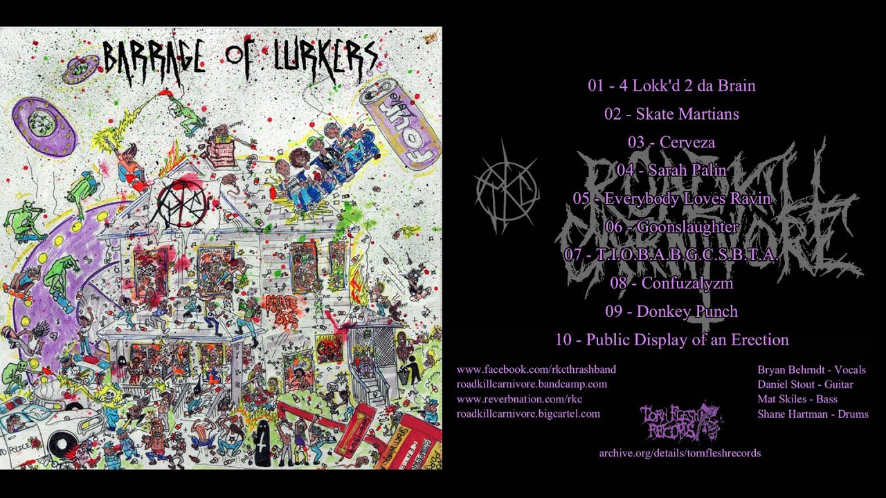 Road Kill Carnivore (RKC) - Barrage Of Lurkers (2011)