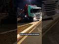 Here the skills of semi-truck drivers are tested in real life‼️😱#shortvideos #americanhistory