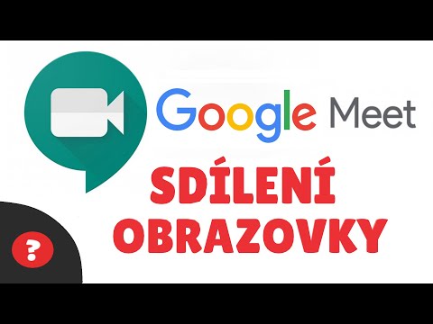 Jak SDÍLET OBRAZOVKU v GOOGLE MEET | Návod | CHROME | PC