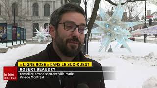 Ligne Rose Dans Le Sud-Ouest Un Tramway Et Un Métro Sur La Table