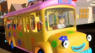 Wheel On The Bus Go Round And Round | Nursery Rhymes | Kids Songs | Children Rhymes