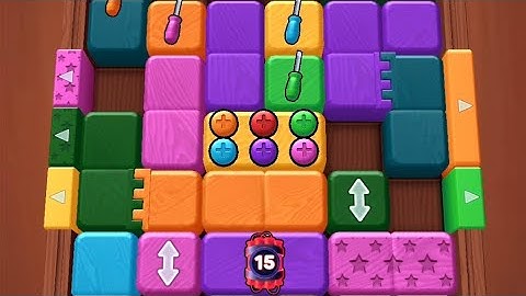 Wood Away Block Jam Level 106 Game Walkthrough Solution