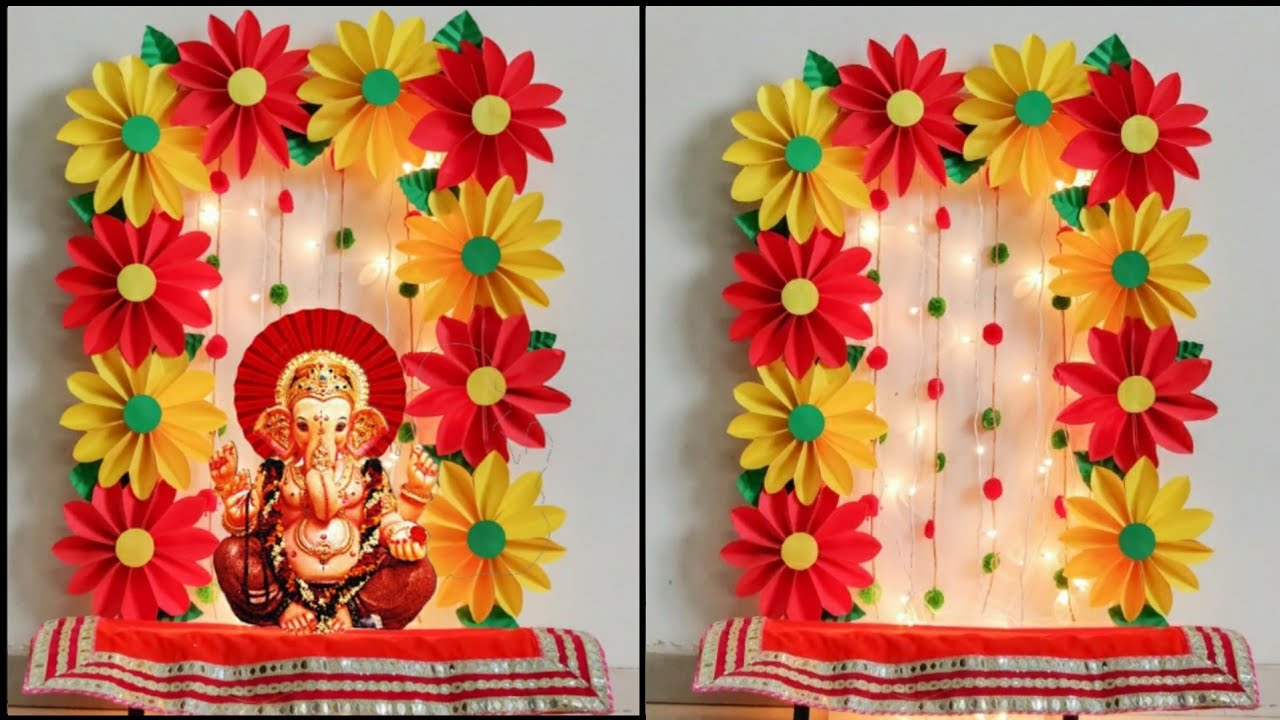 Ganpati Decoration Ideas At Home Ganesh Chaturthi Decoration Ideas 