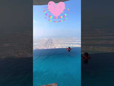 Highest 360º Infinity Pool 😍 #shorts #luxury #travel #explore #hotel #viral #dubai