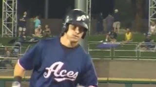 Mike Jacobs slugs a homer for the Aces