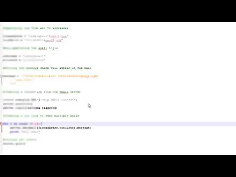 Mass emails sender in python