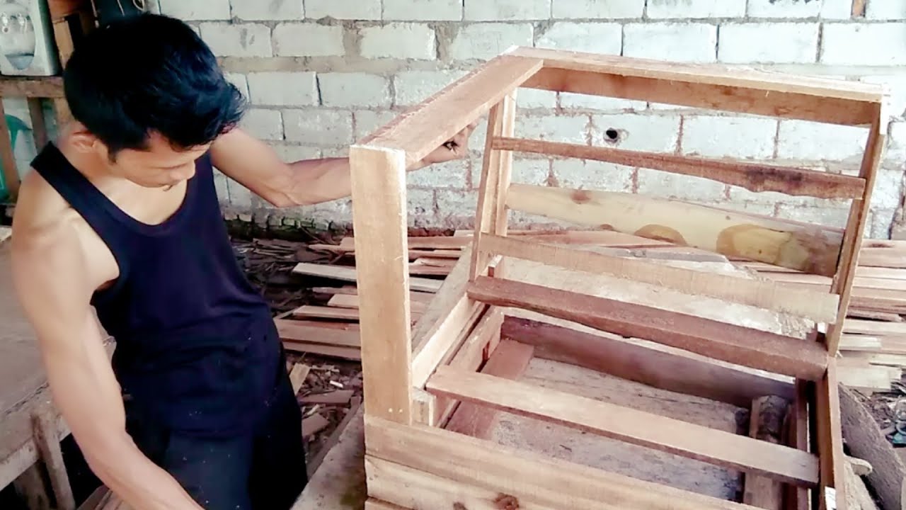 cara membuat rangka sofa - kursi sudut minimalis