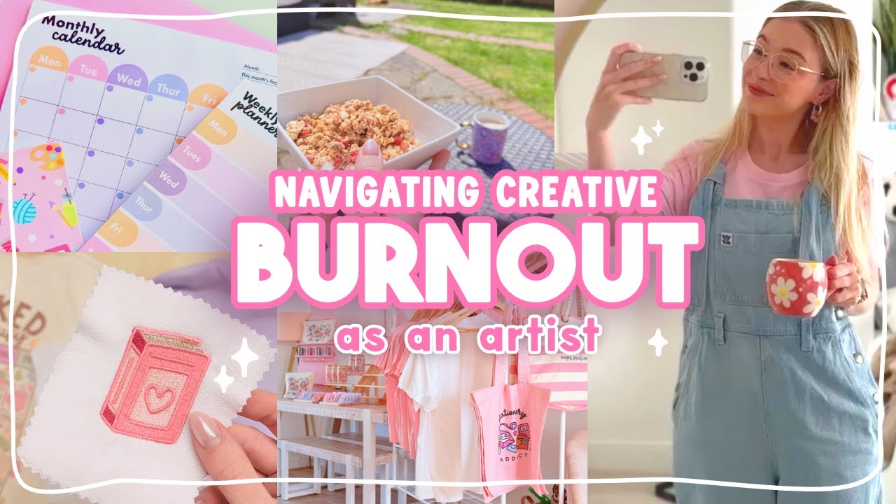 STUDIO VLOG | Navigating creative burnout as an artist 🎨 Week in my life as a solo entrepreneur ✏️
