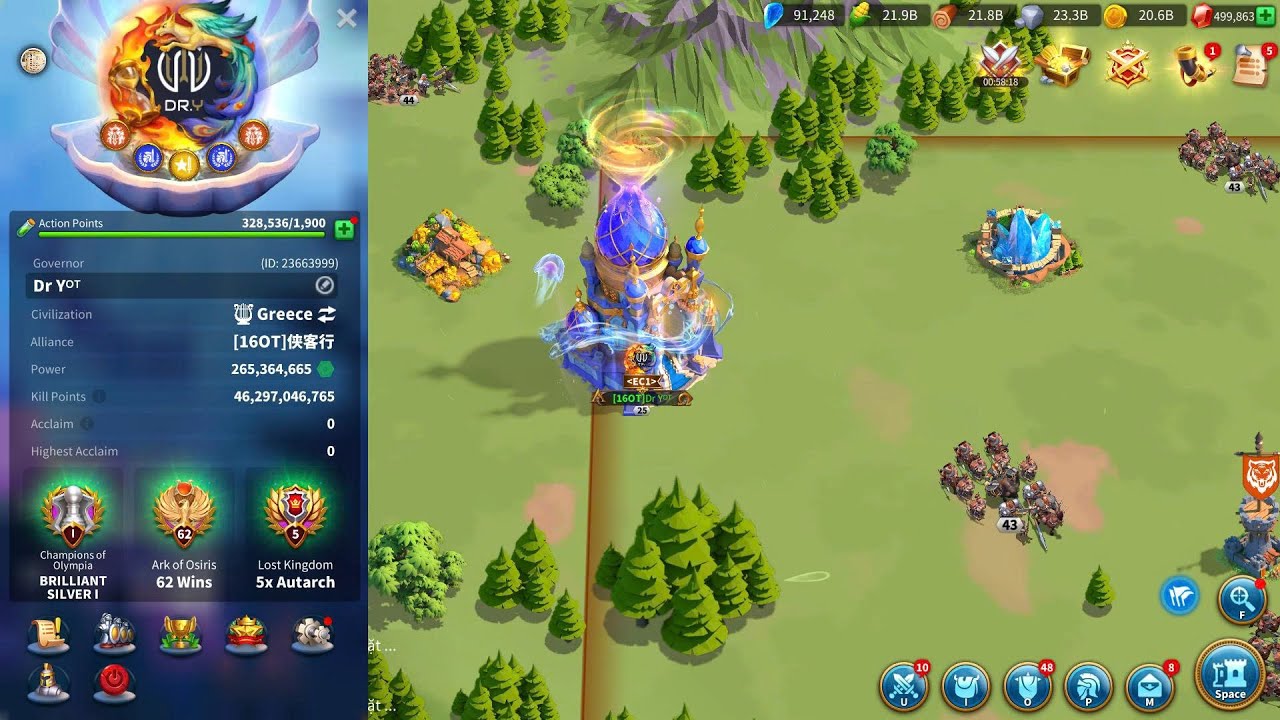 Dr Y 1316 | 1316 kvk | Rise of Kingdoms | Defense Building AF