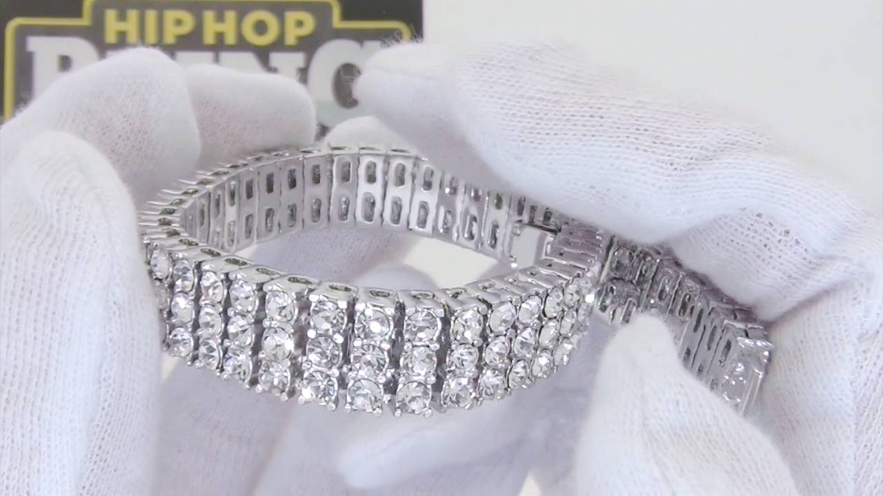 Bling Bling Bracelet | 3 Rows Iced Out Wristpiece