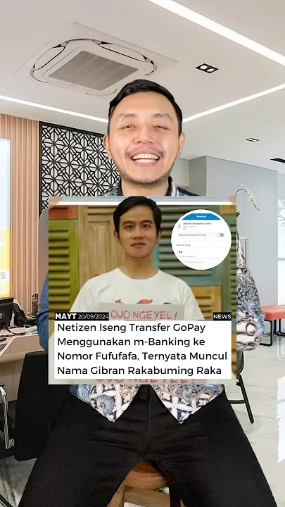 Netizens transfer money to the fufufafa number, but Gibran's name comes up? Really? #shorts