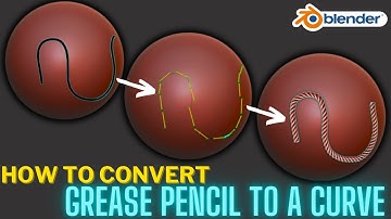 How to convert Grease Pencil to a Curve in Blender