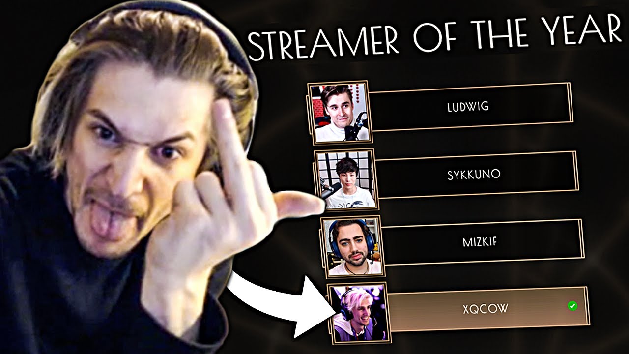 xQc Votes for the Streamer Awards! (Streamer of the Year 2021) YouTube