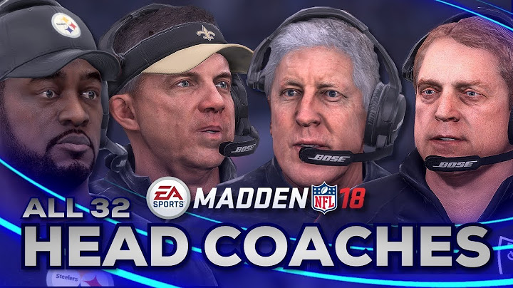 All Head Coaches in Madden NFL 18