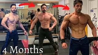 My Body Transformation | كيف ضخمت ونشفت جسمي ب 4 شهور كل شي لازم تعرفو