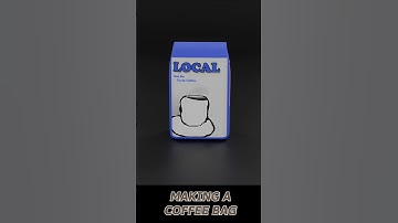 Making a Coffee Bag in #blender #blender3d #animation