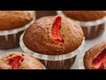 Recetas de Fabían León: Muffins de plátano y fresa.