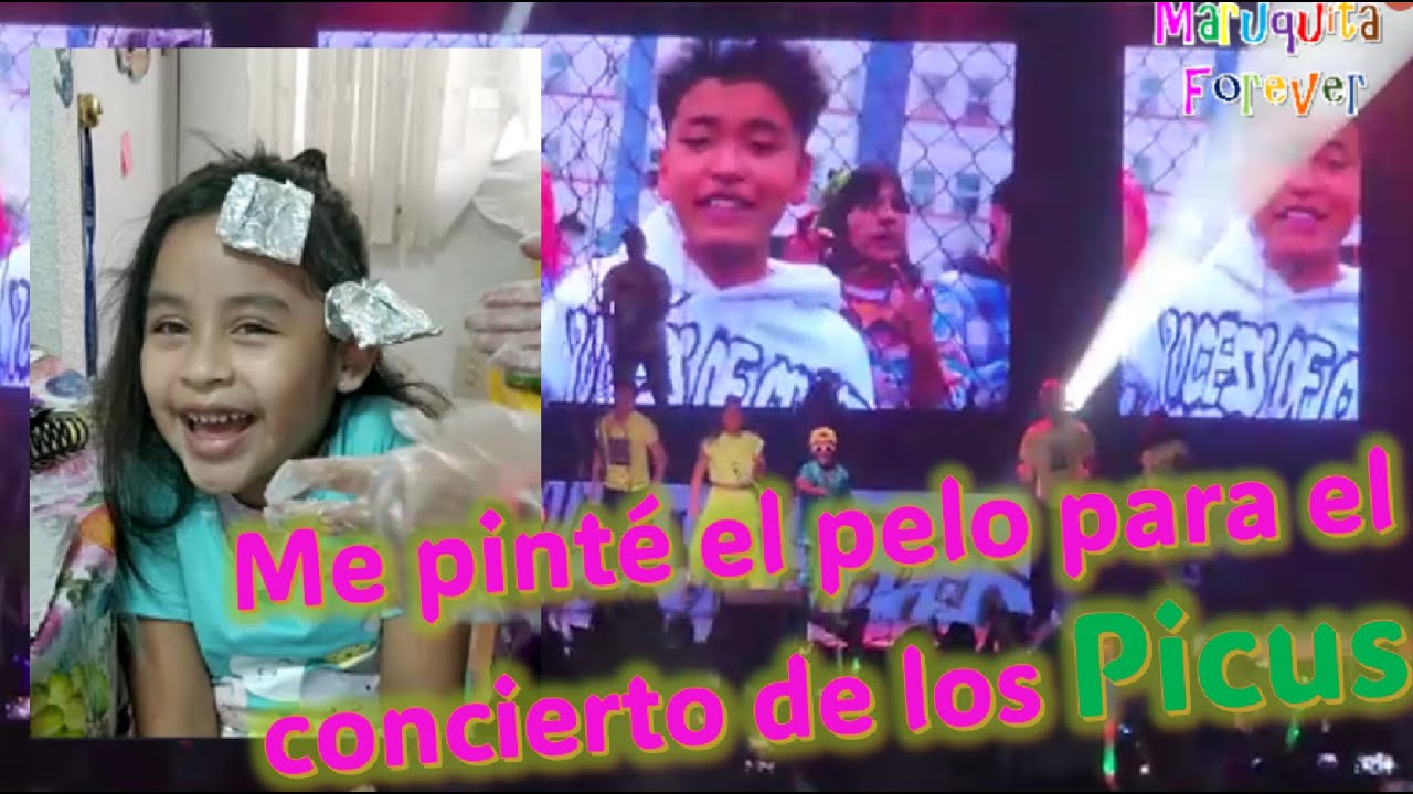 Me pintaron el pelo para el concierto de los #picus - YouTube