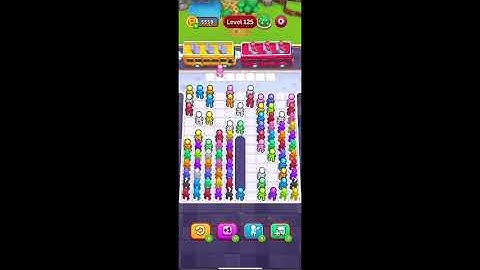 Bus Jam Level 125 Walkthrough | Passenger Pickup Puzzle Solution | Bus Jam Gameplay Guide