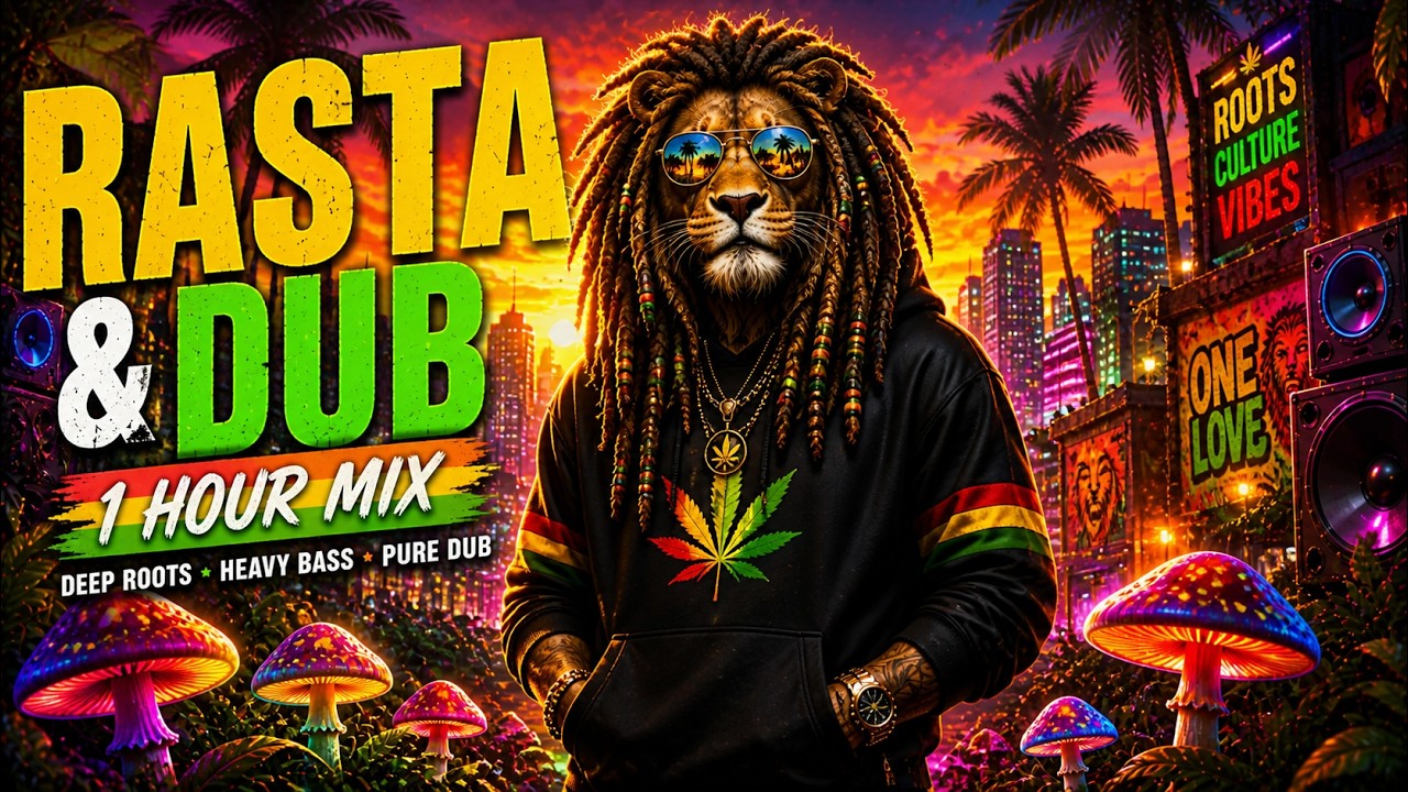 🌿 Rasta Night Flow 💨 Deep Roots Dub Reggae | Heavy Bass Healing Mix (1 ...