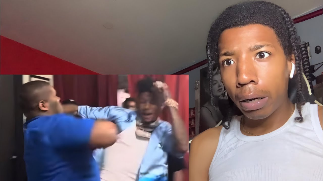 Crip Mac Fights Blueface Reaction Youtube