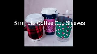 5 minute coffee cup sleeves  5分で出来る コーヒーカップスリーブ