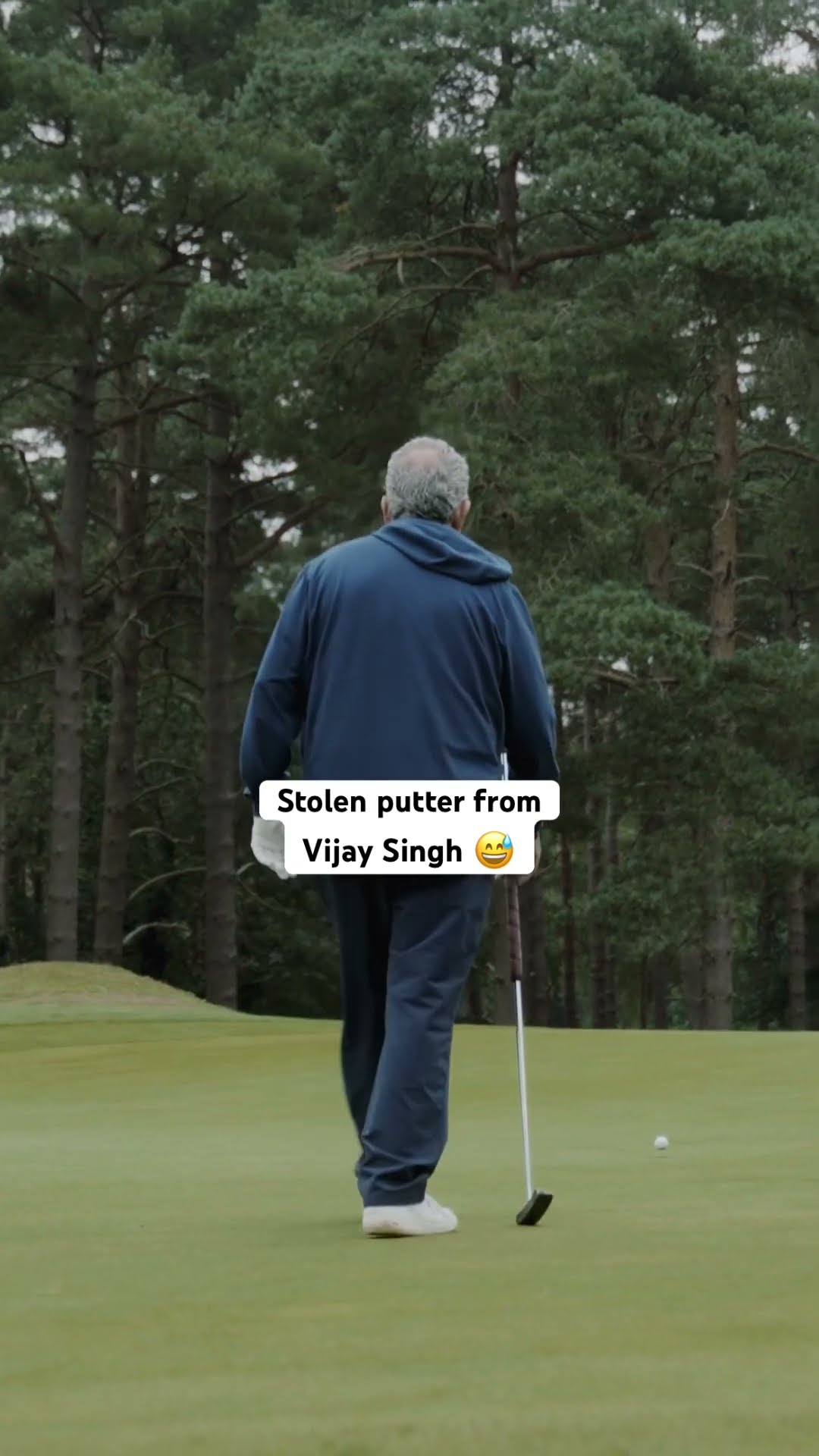 He stole Vijay Singh’s putter ?