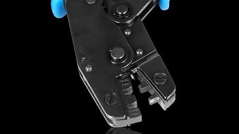 How to use PowerBox-Systems Crimping tool and make a lead !  www.rcjet.gr